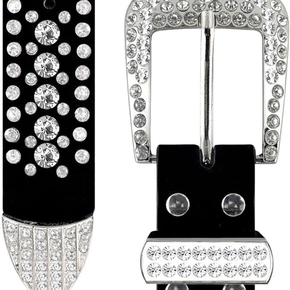 Rhinestone Western Cowgirl Belt - Picture 3 of 12